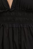 Бавовняна сукня Answear Lab колір чорний maxi розкльошена (2447995)