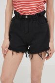 Шорти Answear Lab жіночі колір чорний однотонні висока посадка (2299880)