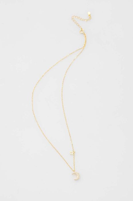 Кольє зі срібла з позолотою Answear Lab колір золотий (3258595)