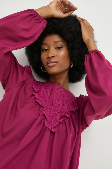 Блузка Answear Lab жіноча колір рожевий однотонна (2920296)