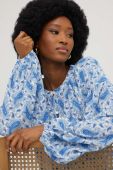 Сорочка Answear Lab жіноча візерунок колір блакитний