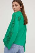 Блузка Answear Lab жіноча колір зелений однотонна (3217432)