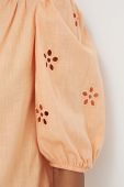 Бавовняна сорочка Answear Lab жіноча колір помаранчевий