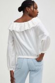 Бавовняна блузка Answear Lab жіноча колір білий однотонна (3314328)