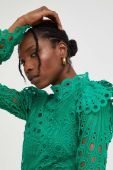 Блузка Answear Lab жіноча колір зелений однотонна (3286587)