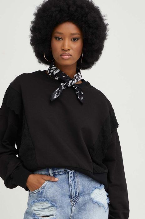 Кофта Answear Lab жіноча колір чорний з аплікацією