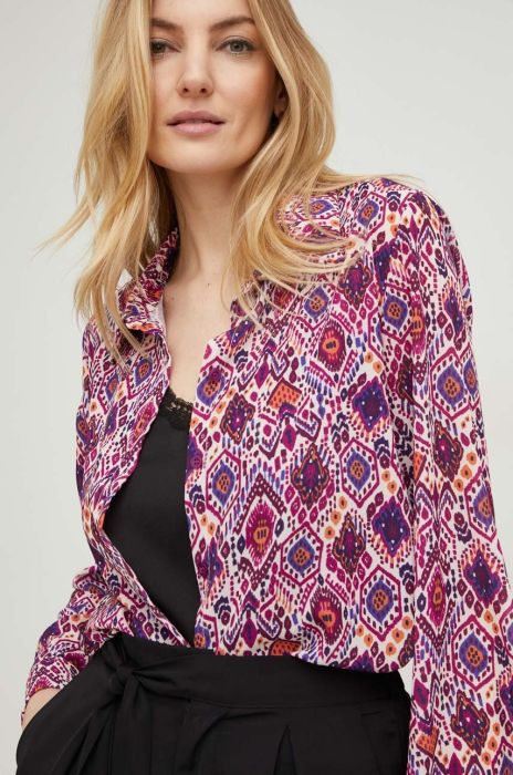 Сорочка Answear Lab жіноча колір рожевий regular класичний комір