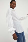 Сорочка Answear Lab жіноча колір білий regular класичний комір (3160766)