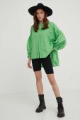 Бавовняна сорочка Answear Lab жіноча колір зелений relaxed