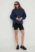 Бавовняна сорочка Answear Lab жіноча колір синій relaxed