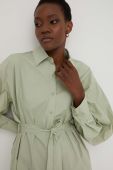 Бавовняна сорочка Answear Lab жіноча колір зелений relaxed класичний комір (3220793)