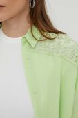 Бавовняна сорочка Answear Lab жіноча колір зелений relaxed класичний комір (3249247)