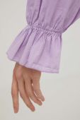 Сорочка Answear Lab жіноча колір фіолетовий relaxed зі стійкою