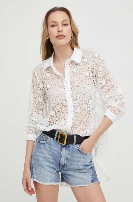 Бавовняна сорочка Answear Lab жіноча колір білий regular класичний комір (3277663)