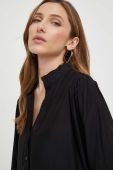 Сорочка Answear Lab жіноча колір чорний regular зі стійкою (3405231)