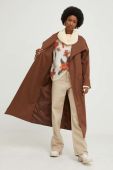 Пальто з вовною Answear Lab колір коричневий перехідне (2835234)
