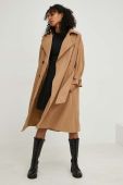 Плащ Answear Lab колір коричневий перехідний двобортний (2992130)