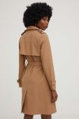 Тренч Answear Lab жіночий колір бежевий перехідний двобортний (3213396)