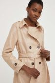 Пальто Answear Lab жіноче колір бежевий перехідне (3154842)