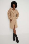 Тренч Answear Lab жіночий колір бежевий перехідний (3171437)