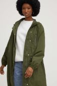 Пальто Answear Lab жіноче колір зелений перехідне oversize (3192372)