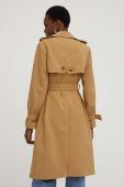 Пальто Answear Lab жіноче колір бежевий перехідне двобортне (3214793)
