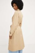 Тренч Answear Lab жіночий колір бежевий перехідний двобортний (3261713)