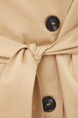 Тренч Answear Lab жіночий колір бежевий перехідний двобортний (3261713)