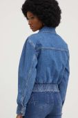 Джинсова куртка Answear Lab жіноча перехідна колір блакитний (3192387)
