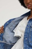 Джинсова куртка Answear Lab жіноча перехідна колір блакитний (3192387)