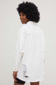 Джинсова куртка Answear Lab жіноча колір білий перехідна oversize (3210557)