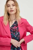 Піджак Answear Lab колір рожевий однобортний однотонний (3125038)