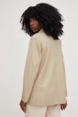 Піджак Answear Lab колір бежевий однобортний однотонний (3137726)