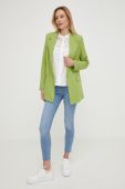 Піджак Answear Lab колір зелений однобортний однотонний (3145768)