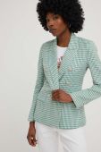 Піджак Answear Lab колір зелений двобортний візерунок (3211103)