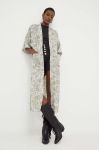 Кімоно Answear Lab колір зелений візерунок