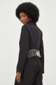 Піджак Answear Lab колір чорний без застібки однотонний (3277664)
