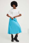 Спідниця Answear Lab midi пряма колір блакитний (3177653)