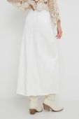 Джинсова спідниця Answear Lab колір білий maxi пряма (3304390)