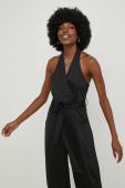 Комбінезон Answear Lab колір чорний декольте трикутник (2880269)