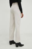 Штани Answear Lab жіночі колір бежевий пряме висока посадка (2956100)