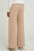 Штани Answear Lab жіночі колір бежевий пряме висока посадка (2952182)