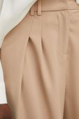 Штани Answear Lab жіночі колір бежевий пряме висока посадка (2952182)