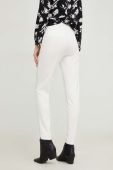 Штани Answear Lab жіночі колір білий облягаюче висока посадка