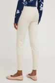 Штани Answear Lab жіночі колір бежевий облягаюче висока посадка (3192497)