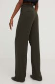 Штани Answear Lab жіночі колір зелений широке висока посадка (3212643)