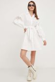 Бавовняна сукня Answear Lab колір білий mini oversize (3375692)