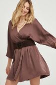 Сукня Answear Lab колір коричневий mini розкльошена (2851867)