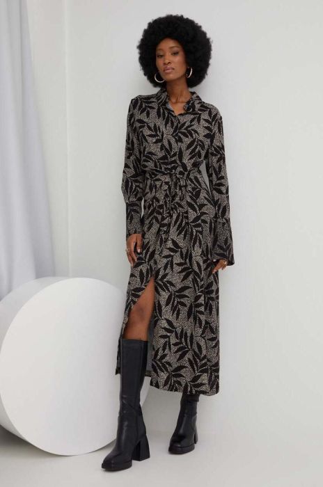 Сукня Answear Lab колір чорний maxi розкльошена (3084056)