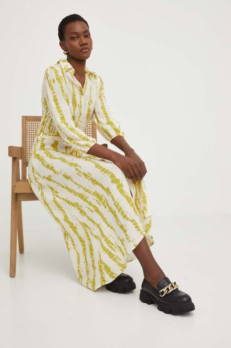 Сукня Answear Lab колір зелений maxi розкльошена (3160764)